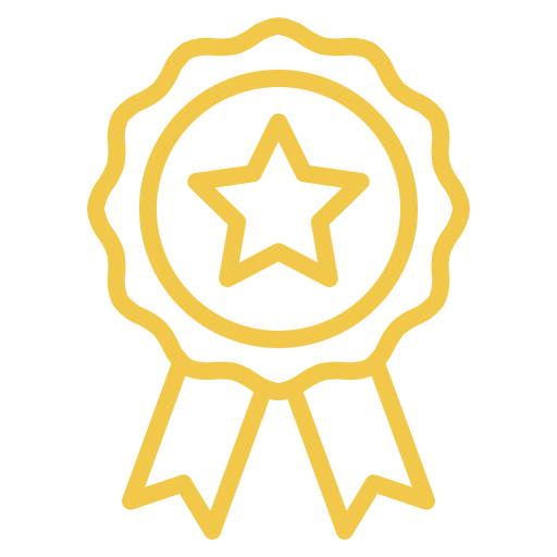 Badge étoile récompense Nock Thai Limoux, distinction symbolique pour la qualité du restaurant,